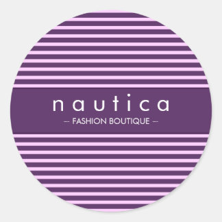 STICKER SEAL :: nautical striped 7