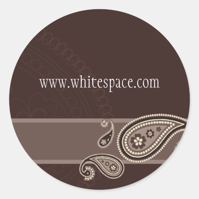 STICKER SEAL :: Paisley 2 (Front)