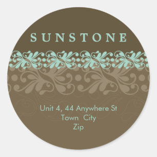 STICKER SEAL :: patterned sunstone 6