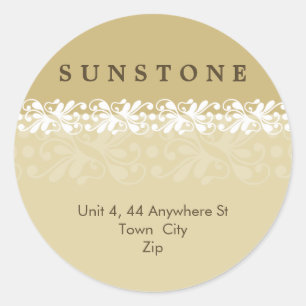 STICKER SEAL :: patterned sunstone 9