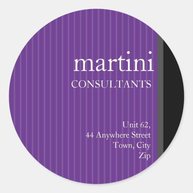 STICKER SEAL :: simple élégant 1 (Devant)