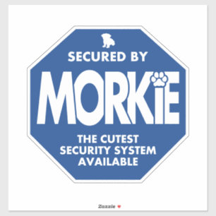 Sticker Sécurisé par Morkie