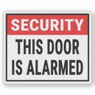Sticker Sécurité Cette Porte Est Alarmée