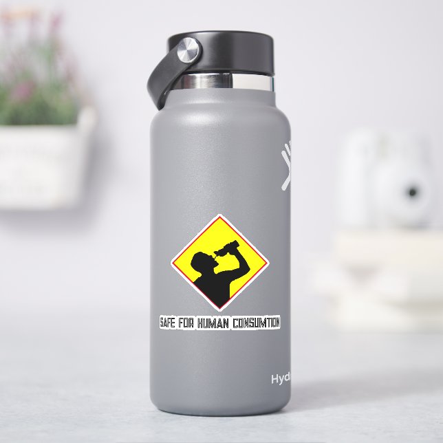 Sticker Sécurité de la consommation humaine (HydroFlask)