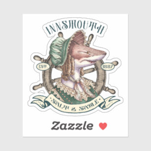 Sticker Sel et sable à l'intérieur de la bouche - Femme de
