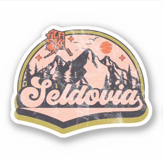 Sticker Seldovia, Alaska (Devant)