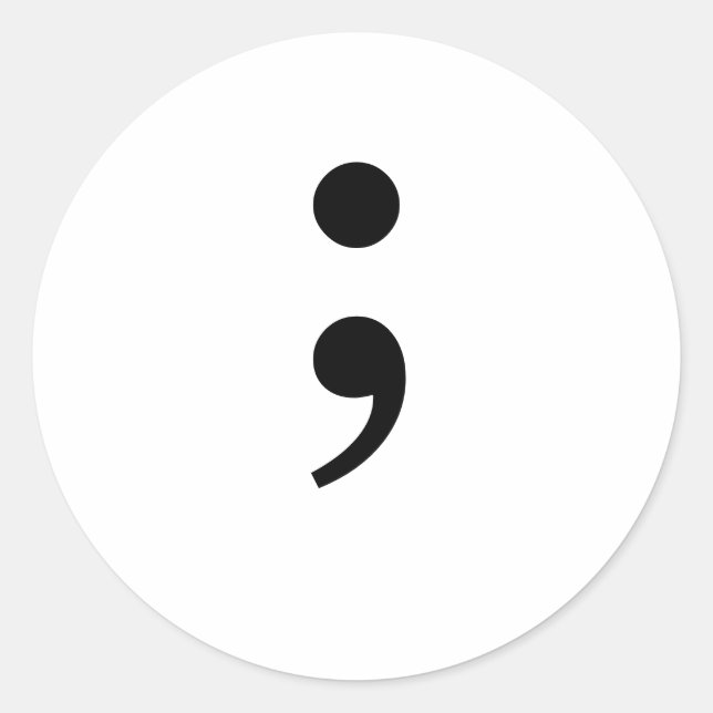 Sticker Semicolon (Devant)