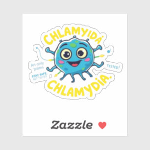 Sticker Sensibilisation à la Chlamydia - Restez en sécurit