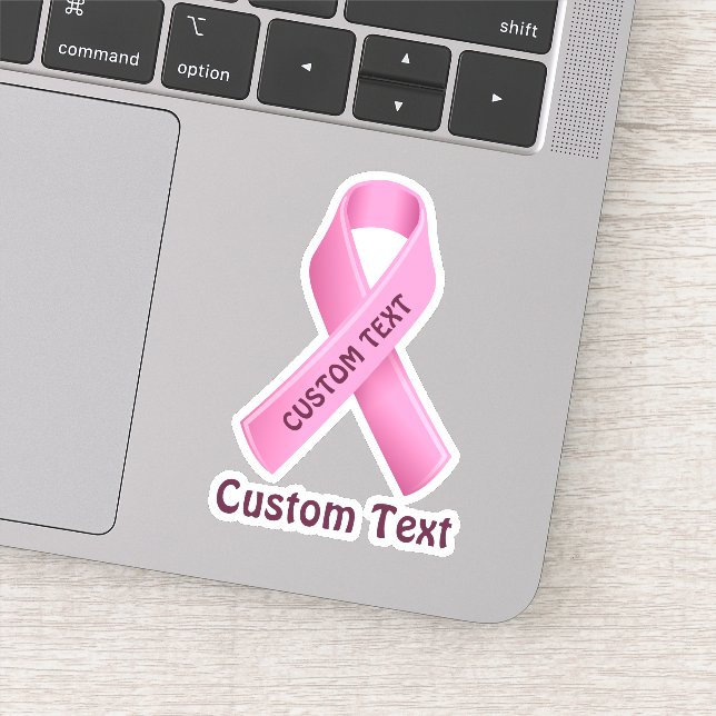 Sticker Sensibilisation au cancer du sein Ruban rose (Détail)