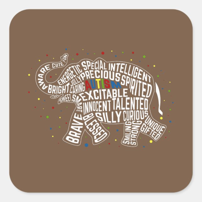 Sticker sensibilisation sur l'autisme : Sticker él (Devant)