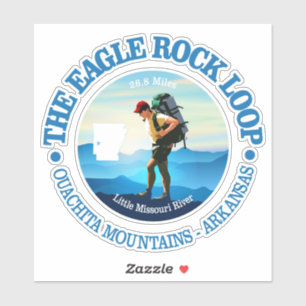 Sticker Sentier de boucle Eagle Rock (Hiker C)