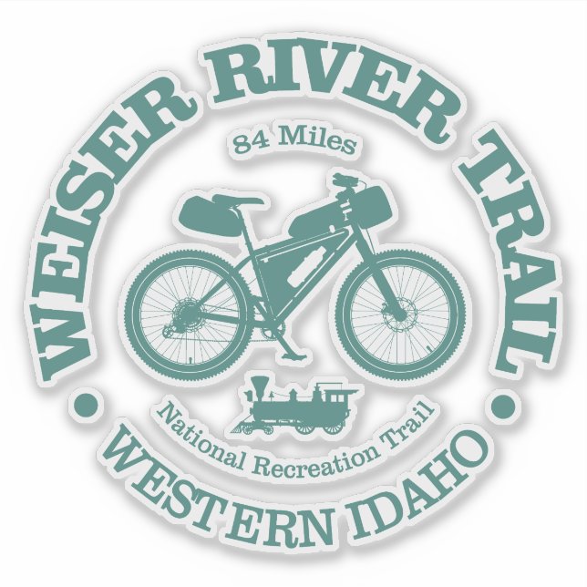 Sticker Sentier de la rivière Weiser (cyclisme) (Devant)