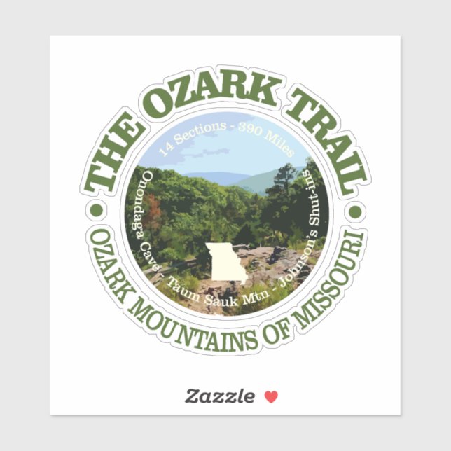 Sticker Sentier Ozark (rd) (Feuille)