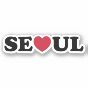 Sticker Séoul Love Heart