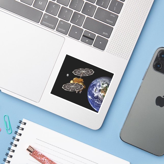 Sticker Séparation Du Véhicule D'Entrée Sur Une Mission Ma (Ordinateur portable avec iPhone)