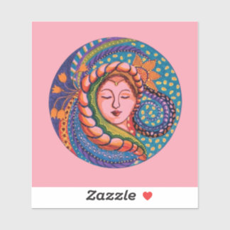 Sticker - Serene Goddess Mandala Art