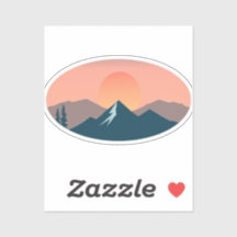 Serene Mountain Sunset 
