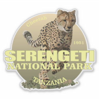 Sticker Serengeti NP (Cheetah) TNO