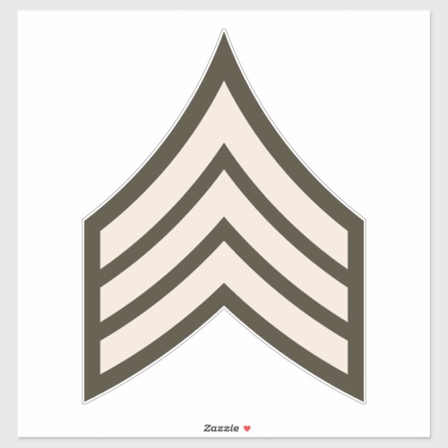 Sticker Sergent d'armée (Feuille)