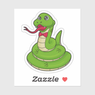Sticker Serpent avec cravate de cabot
