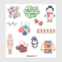 Set d'autocollants Joyeux Noël