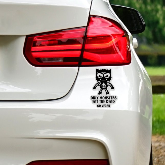 Sticker Seuls Les Monstres Mangent Les Morts, Végétariens, (Créateur téléchargé)