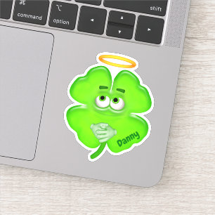 Sticker Shamrock Angel personnalisé