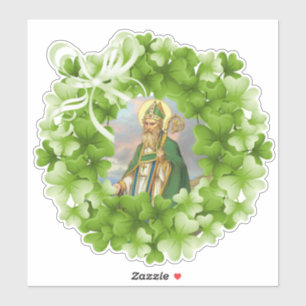 Sticker Shamrocks d'évêque St Patrick religieux