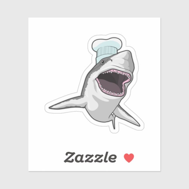 Sticker Shark as Cook (Feuille)