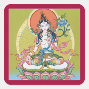 STICKER SHEET - Tara blanche - Bouddha de longévit