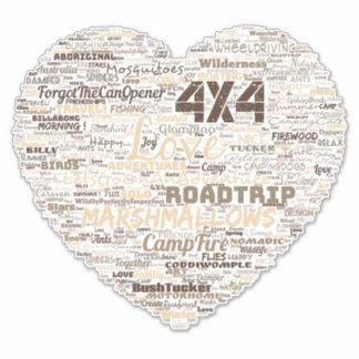 Sticker Shepos Love Heart Word Art.