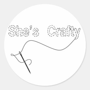 Sticker She's Crafty