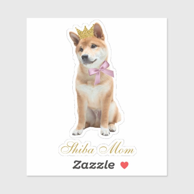 Sticker Shiba Maman (Feuille)