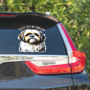 Sticker Shih Tzu à bord