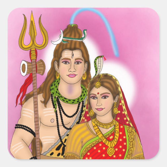 Sticker Shiv Parvati (Devant)
