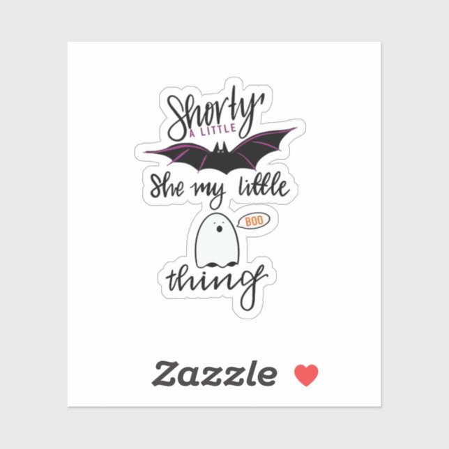 Sticker Shorty Batty Funny Retro (Feuille)