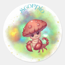 Sticker Shroomoscope Scorpio