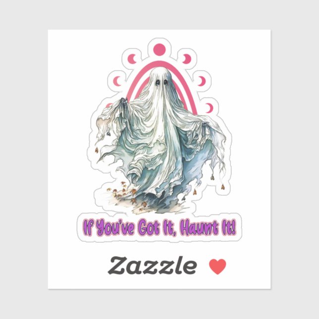 Sticker Si vous l'avez fait hanter - Halloween (Feuille)