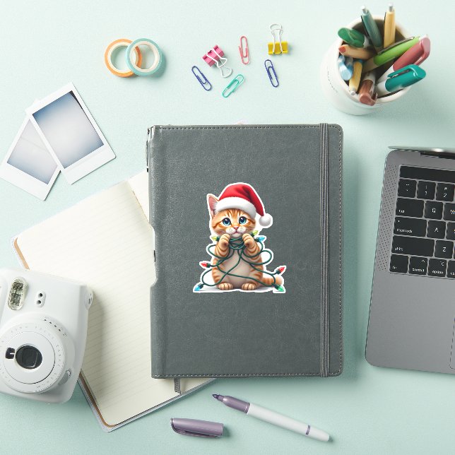 Sticker Siamese Cat Christmas V-Neck (1) (Couverture iPad)