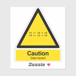 Sticker Signal d'avertissement de danger de données autoc