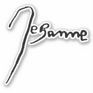 Sticker Signature de Jeanne d'Arc