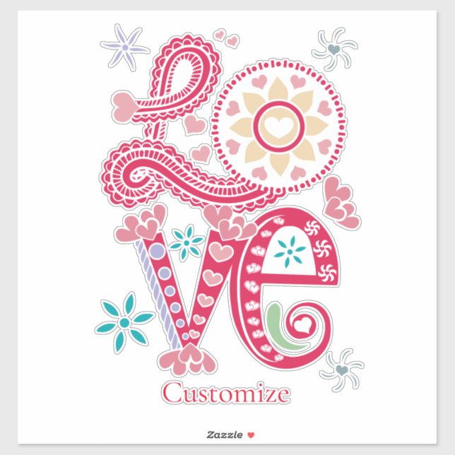 Sticker SIGNE D'AMOUR Super Hippie Thunder_Cove (Feuille)