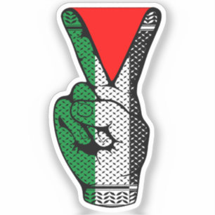 Sticker Signe de victoire à la main Résistance Symbole du 