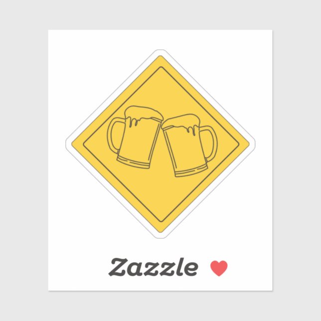 STICKER SIGNE DES AMATEURS DE BIÈRE (Feuille)