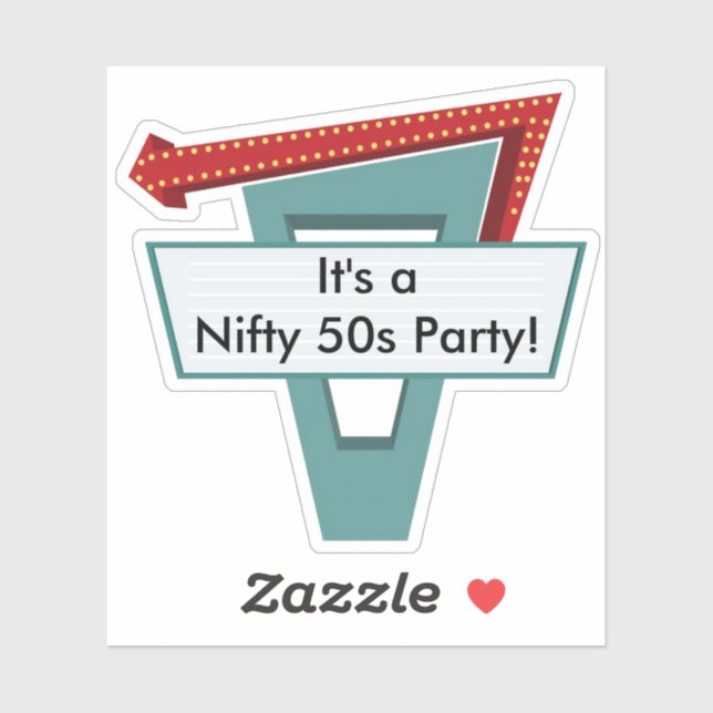 Sticker SIGNE Diner les années 50 1 (Feuille)