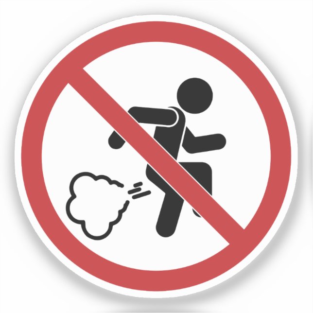 Sticker Signe d'interdiction de la farce (Recto)