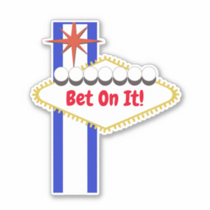 Sticker Signe fait sur commande de style de Las Vegas