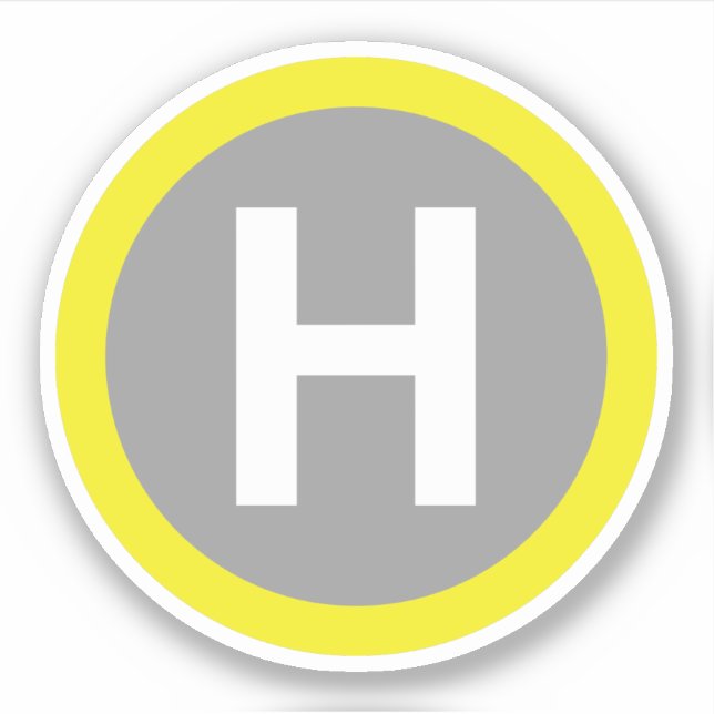 Sticker SIGNE Helipad (Devant)