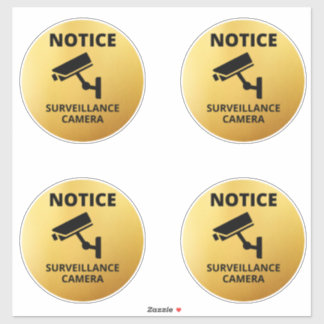 Sticker Signes de surveillance vidéo, avertissement