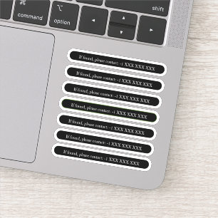 Sticker S'Il Est Trouvé, Veuillez Contacter L'Autocollant 